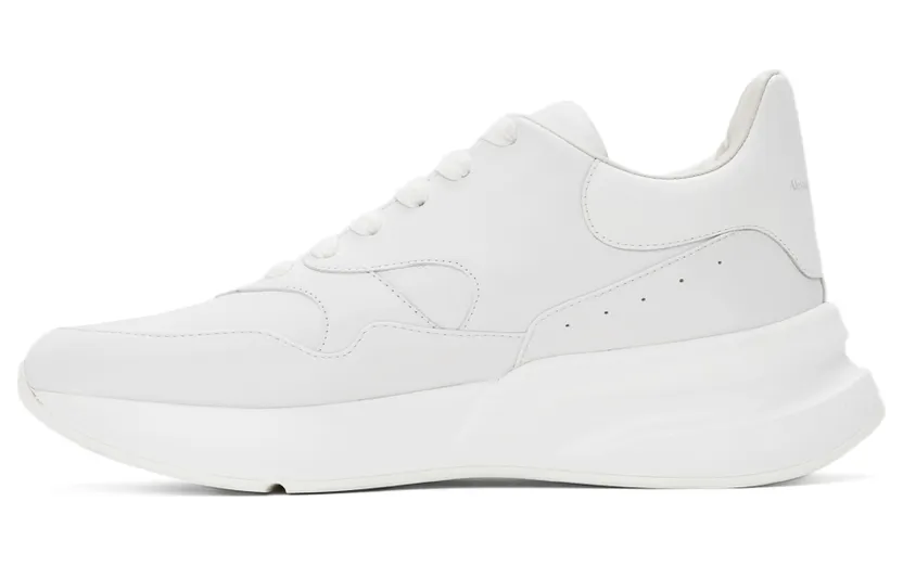 Alexander McQueen Black & White Low Sneakers (575425WHRU3) (3)