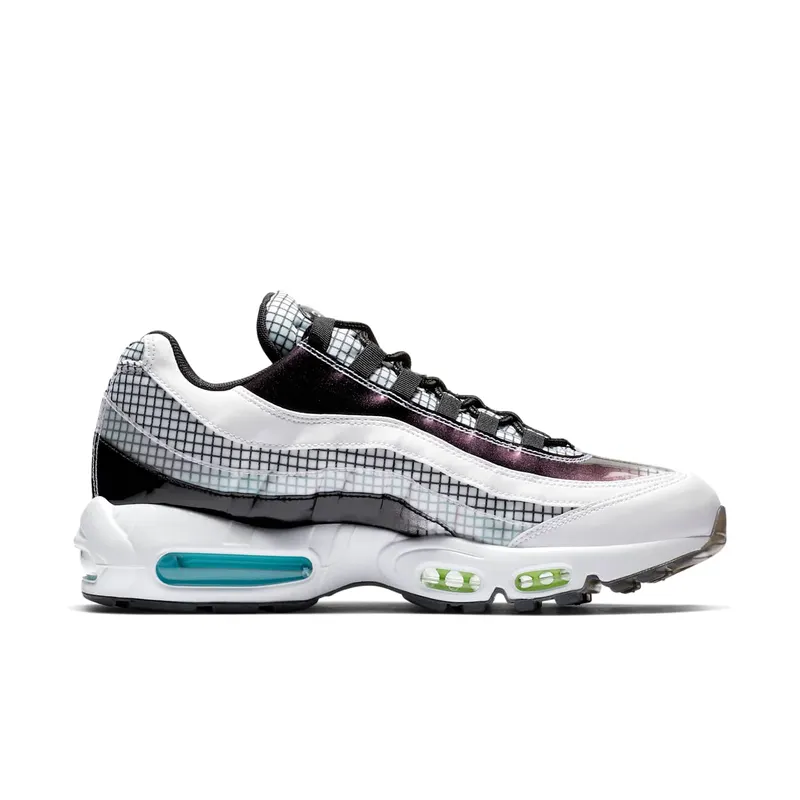 Nike Air Max 95 LV8 White White/Black-Blue Gaze-Lime Blast (AO2450-100)