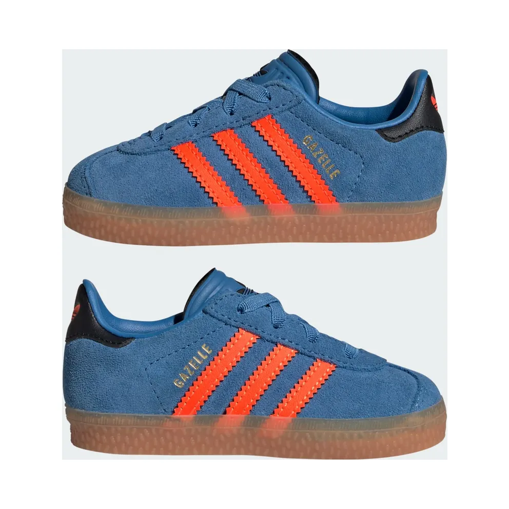 Adidas Gazelle Comfort Closure with Elastische Veters Kids Focus Blue / Solar Orange / Core Black (JP7134)