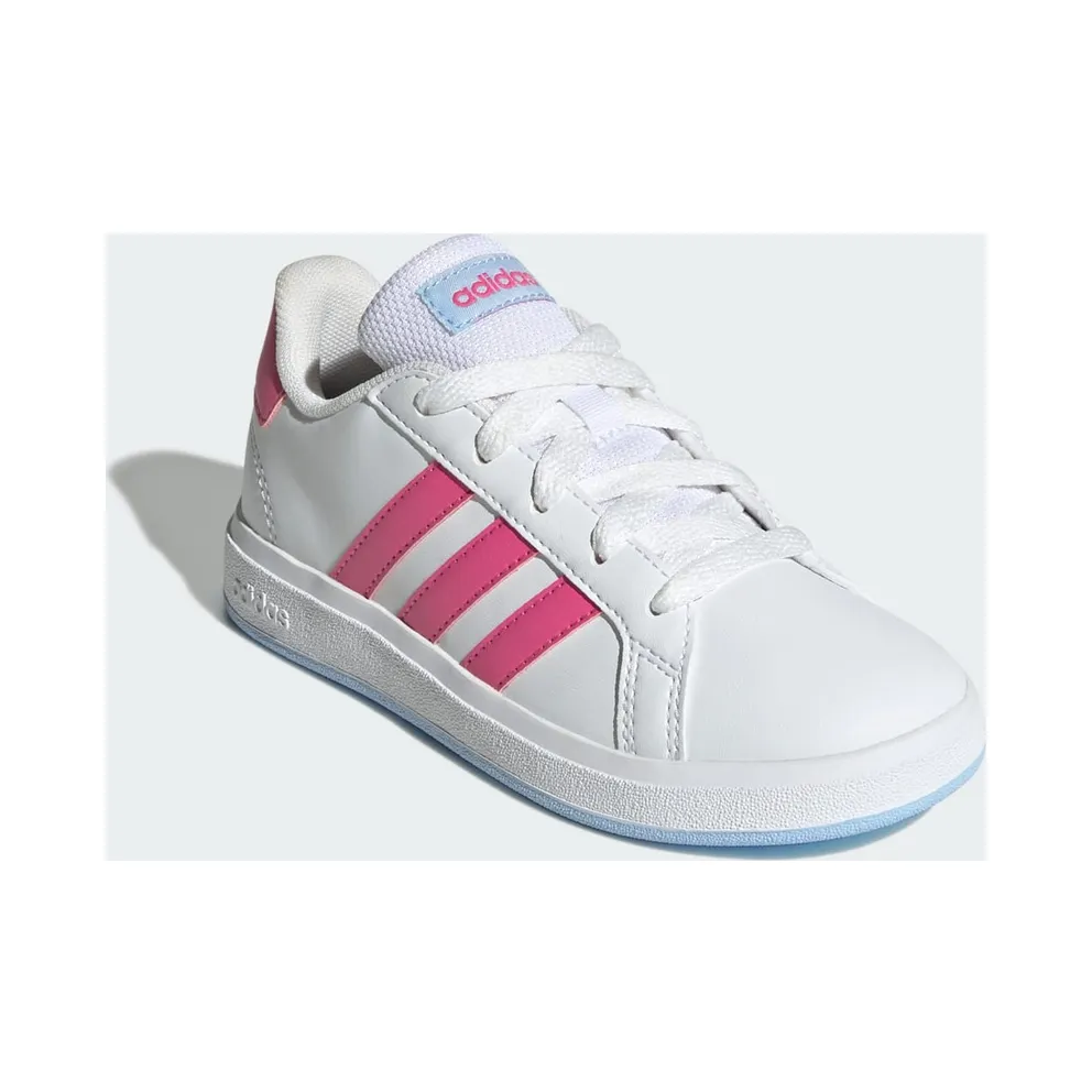 Adidas Grand Court Lifestyle Tennis Lace-Up Cloud White / Pulse Magenta / Glow Blue (JI0971)