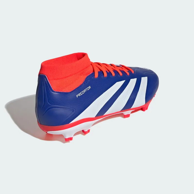 adidas Predator League Sock FG Lucid Blue Cloud White Solar Red (IF6337)
