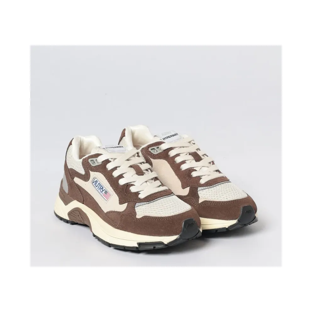 Autry Hyperway Mesh and Suede Sneakers Brown (HYLWSA03)