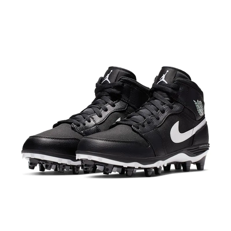 Jordan 1 TD Mid Black White Black/White-White (AR5604-001)