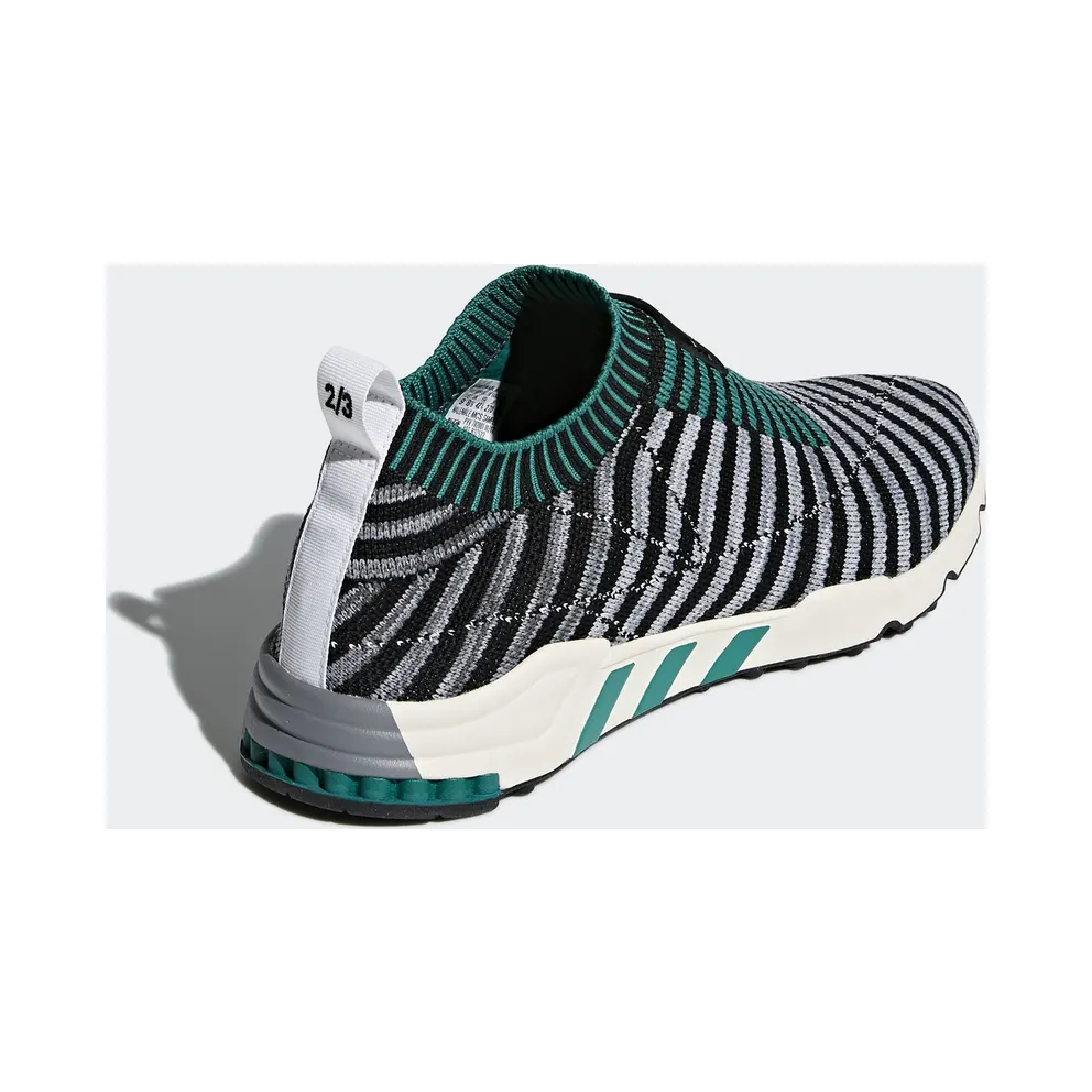 adidas EQT Support Sock Core Black Grey One Core Black/Grey One/Sub Green (B37522)