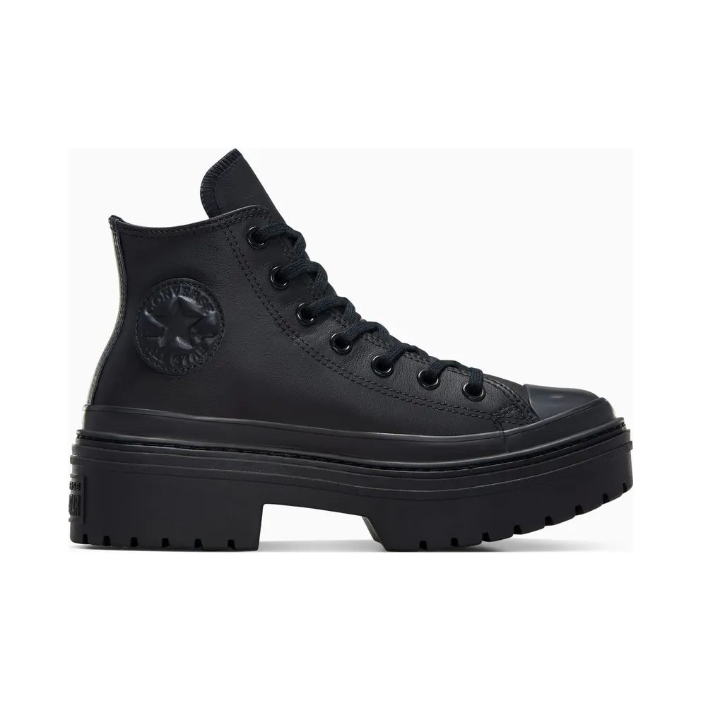 Converse Chuck Taylor All Star Lugged Heel Leather Platform Black Black/ White (A10369C)