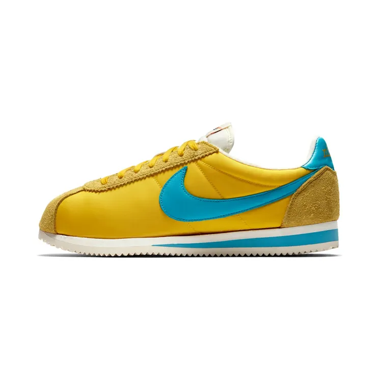 Nike Classic Cortez Kenny Moore Marathon Record “Tour Yellow / Sail / Chlorine Blue” (AH7853-700)