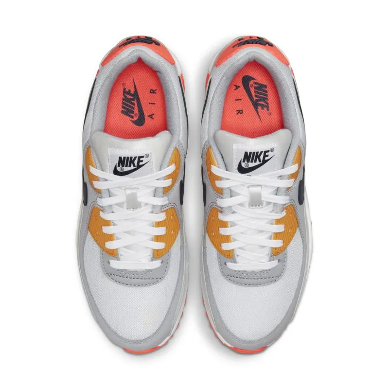 Nike Air Max 90 Grey Crimson Gold (W) (DH5072-001)
