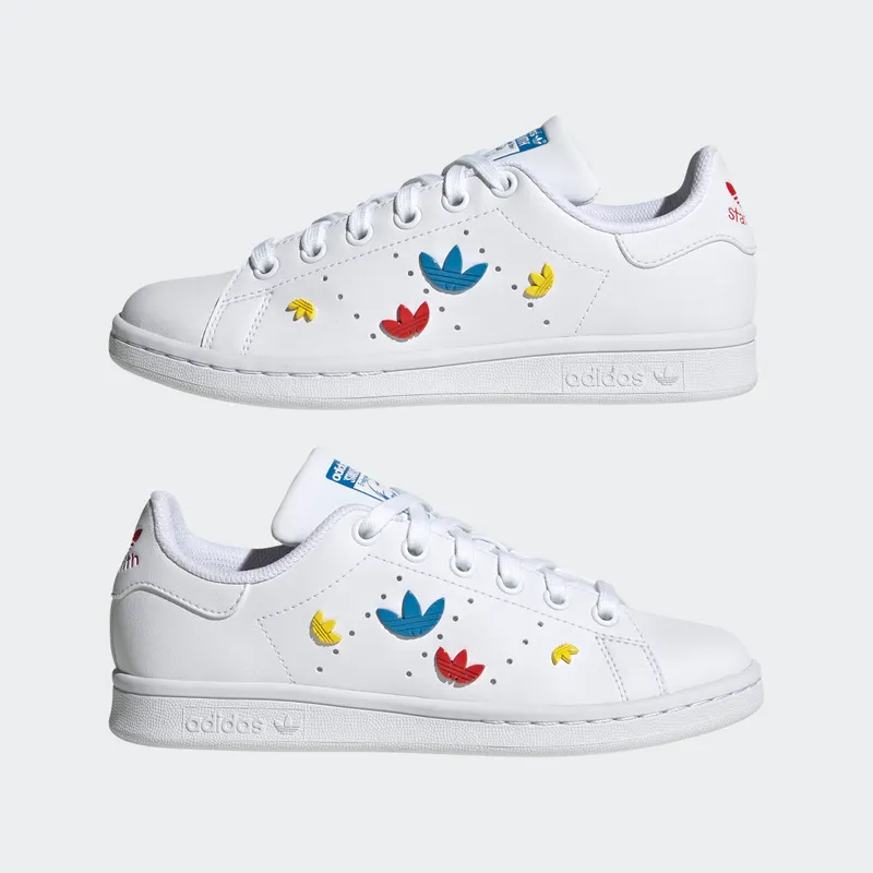Adidas Stan Smith Cloud White / Red / Bright Blue (GY4244)