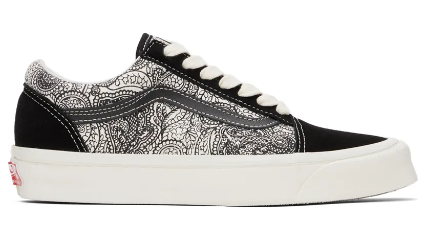 Vans Black & White UA OG Old Skool LX Sneakers (VN0A4P3XB541)