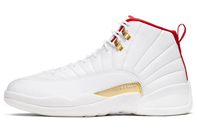 Air Jordan 12 Retro FIBA – “White / Metallic Gold / University Red” (130690-107)