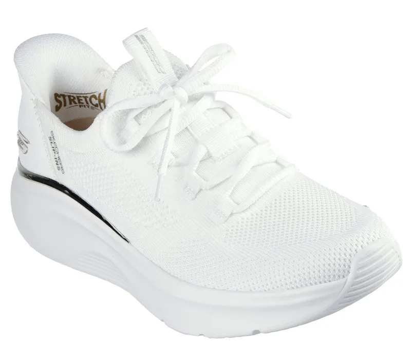Skechers Slip-ins: BOBS Sport B Love – True Delight – White – “White” (117617 WHT)