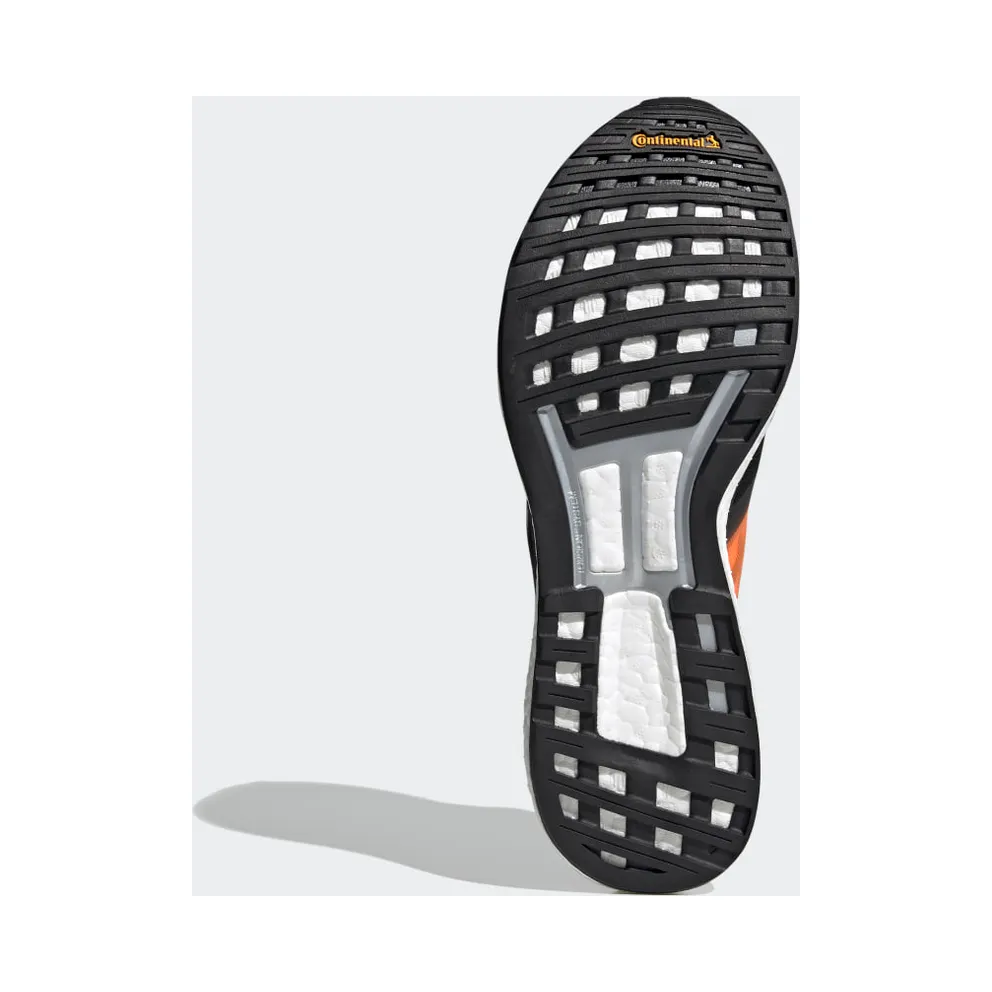 adidas Adizero Boston 9 Core Black / Silver Metallic / Signal Orange (EG4673)