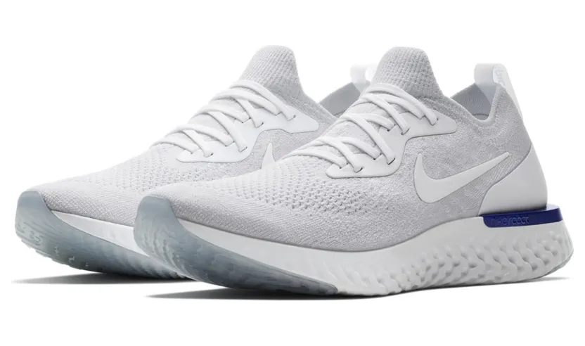 Nike Epic React Flyknit White Racer Blue