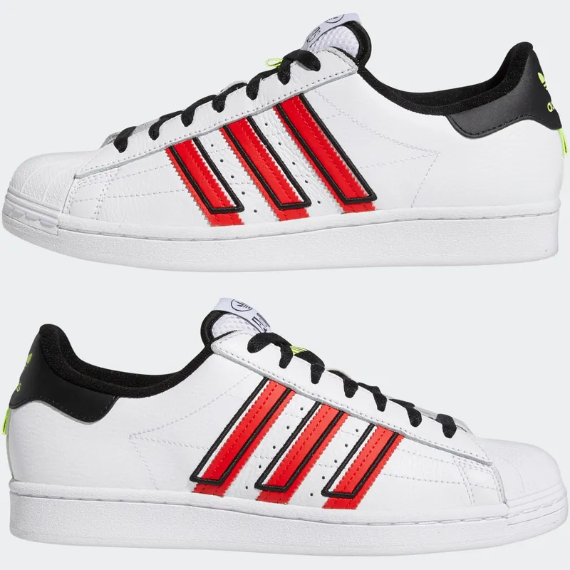 Adidas Superstar Cloud White / Vivid Red / Solar Yellow (GX6026)