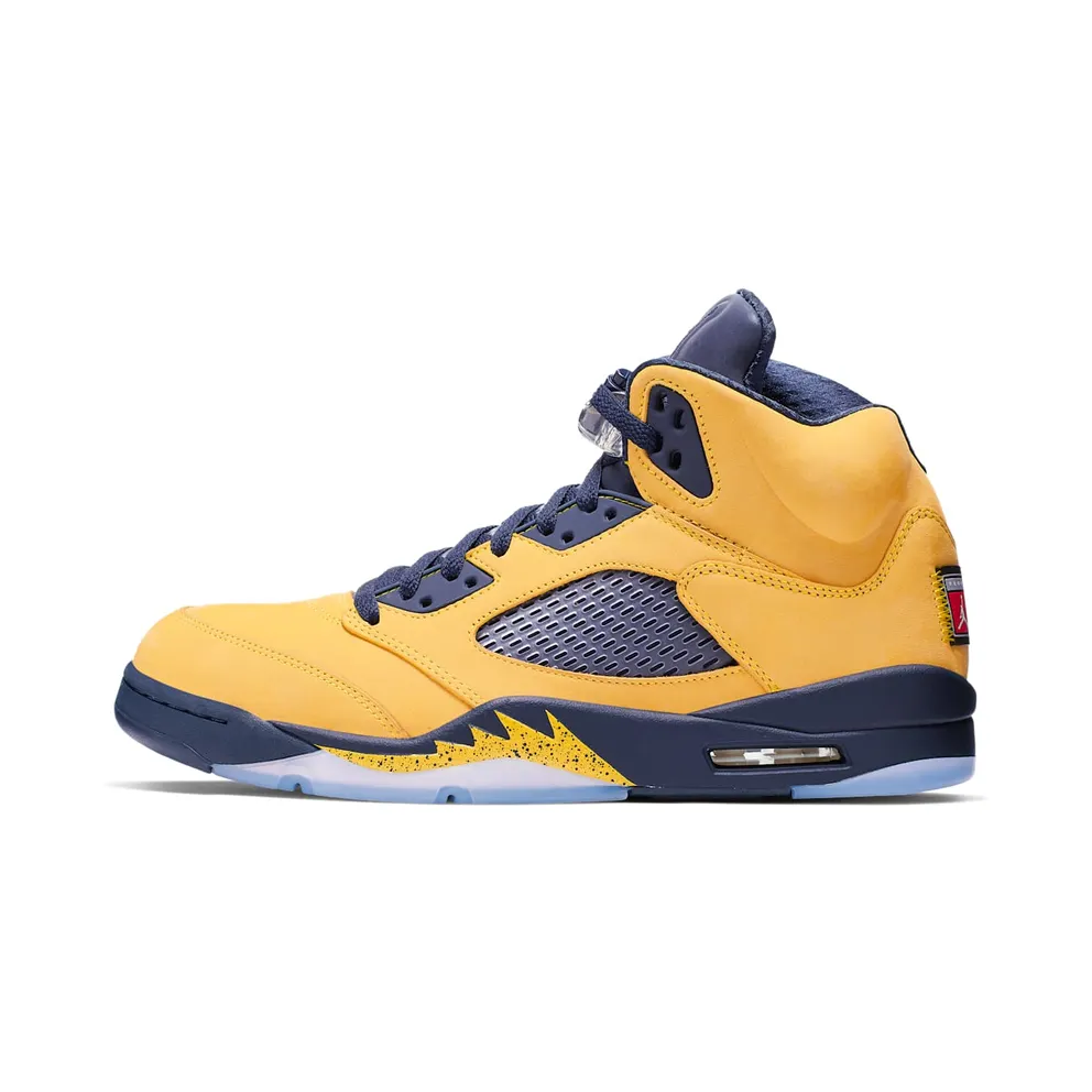 Air Jordan Nike AJ V 5 SP ‘Amarillo’ (Michigan) (2019) (CQ9541-704)