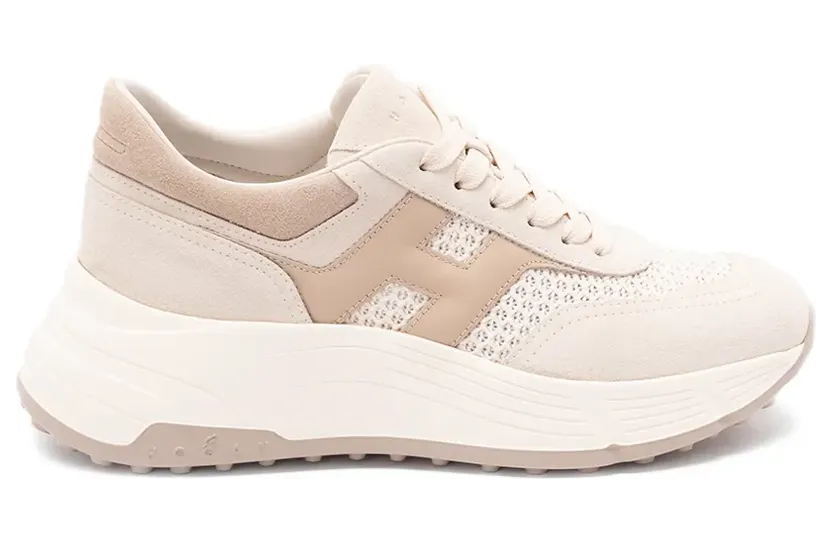 Hogan Hi-Fi sneakers met plateauzool – Beige (HXW6690GA70UZV)