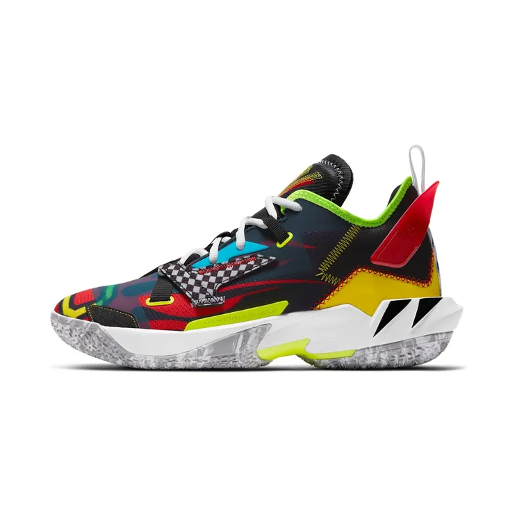 Jordan Why Not? Zer0.4’Marathon’Basketbalschoen “Black / Volt / Opti Yellow / University Red” (DD4889-006)