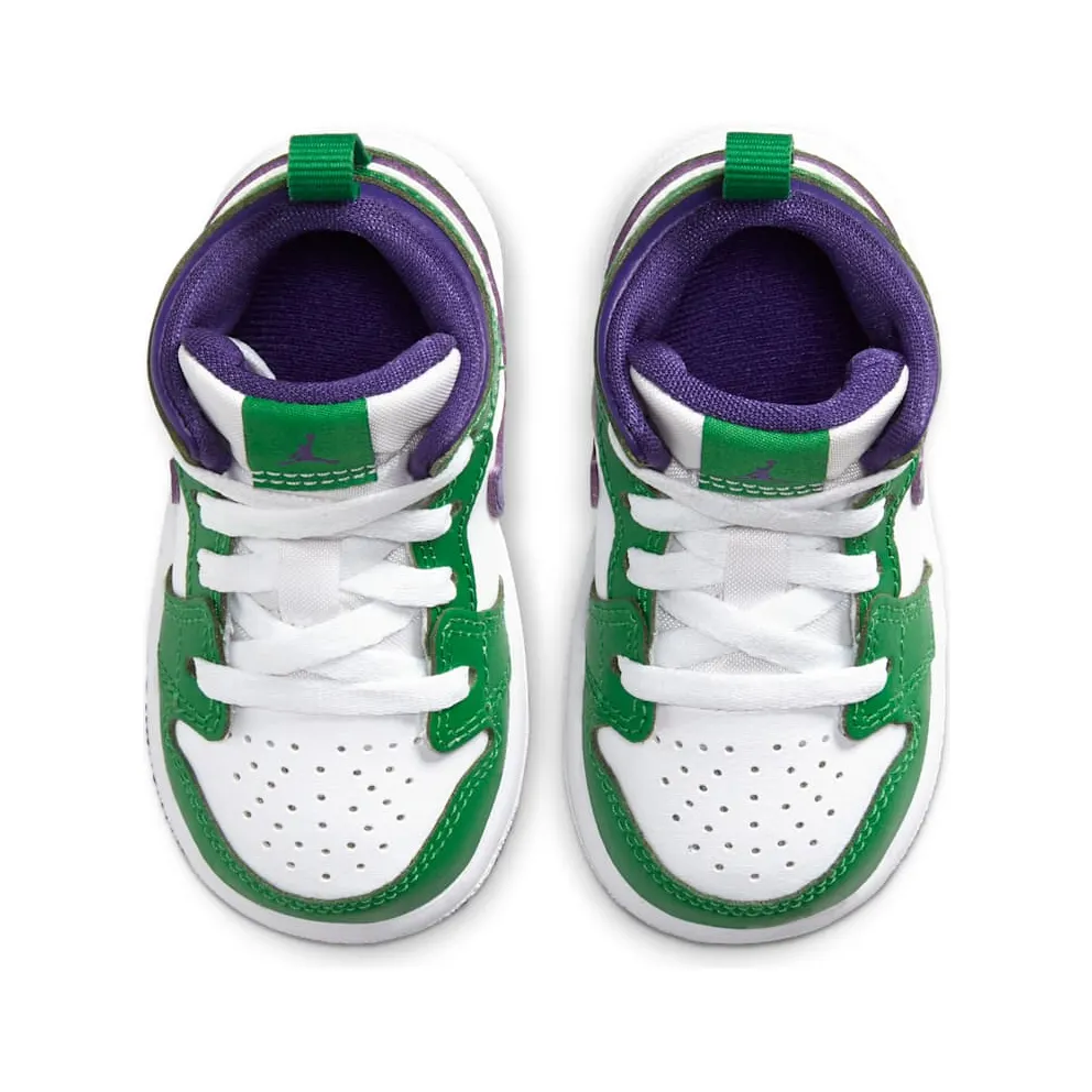 Jordan 1 Mid Incredible Hulk (TD) Aloe Green/White-Court Purple (640735-300)