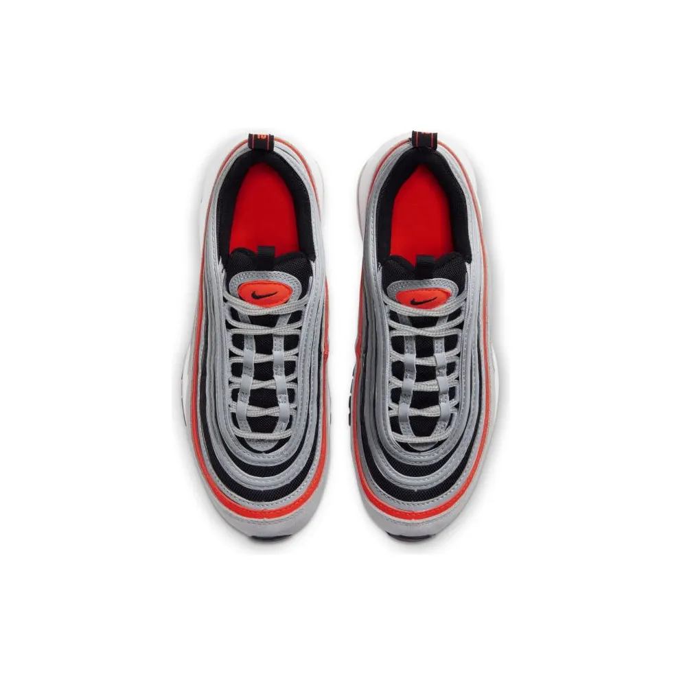 Nike Air Max 97 Wolf Grey Radiant Red (GS) Wolf Grey/Radiant Red-Black-White (921522-025)