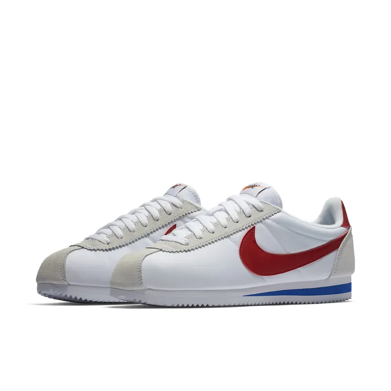 Nike Classic Cortez Premium Nylon Forrest Gump White/Varsity Red (876873-101)