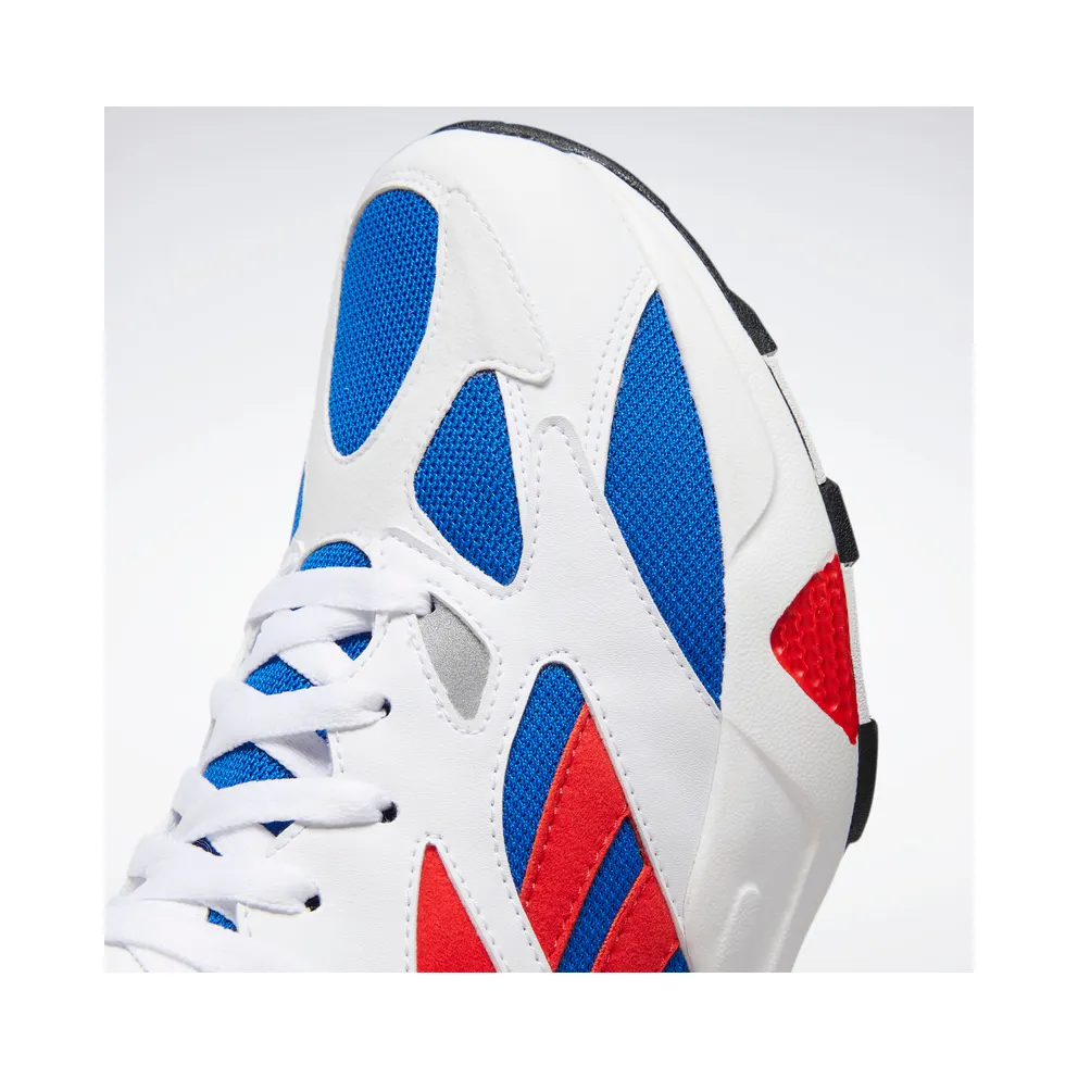 Reebok Aztrek 96 Shoes White / Humble Blue / Radiant Red
