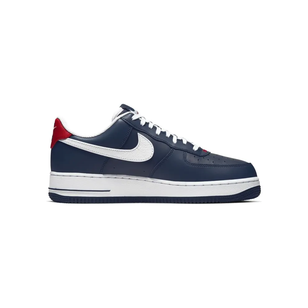 Nike Air Force 1 Low Swoosh Pack Navy Midnight Navy/White-Gym Red (CJ8731-400)
