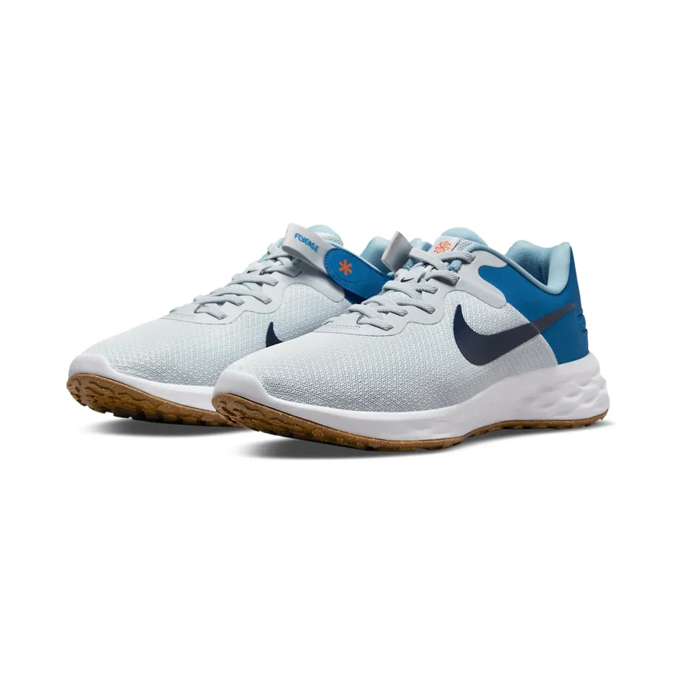 Nike Revolution 6 FlyEase Next Nature Easy On/Off Road Running Grey (DC8992-002)