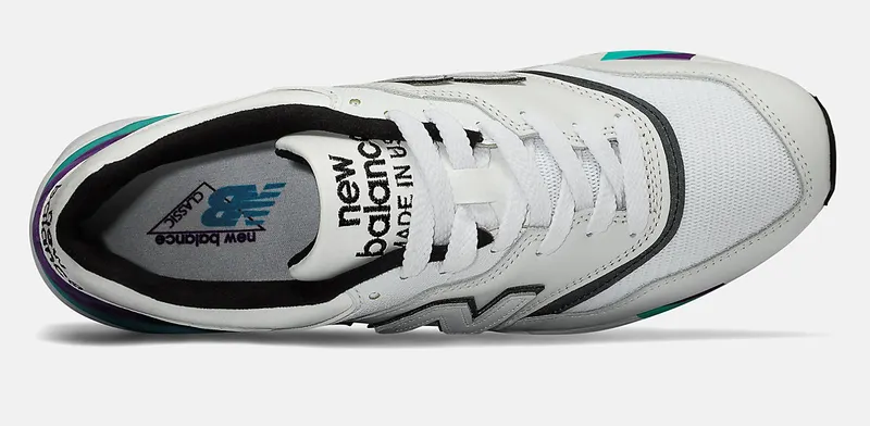 New Balance 997 White Purple Teal (M997WEA)