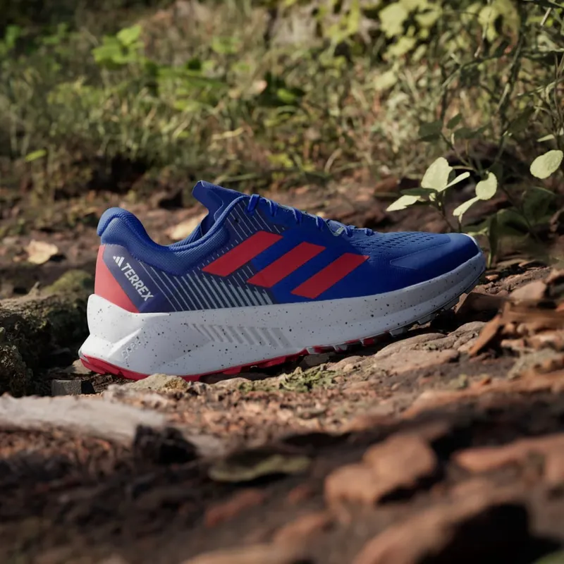 Adidas TERREX Soulstride Flow Trail Running Dash Grey / Pure Ruby / Semi Lucid Blue (JI1287)
