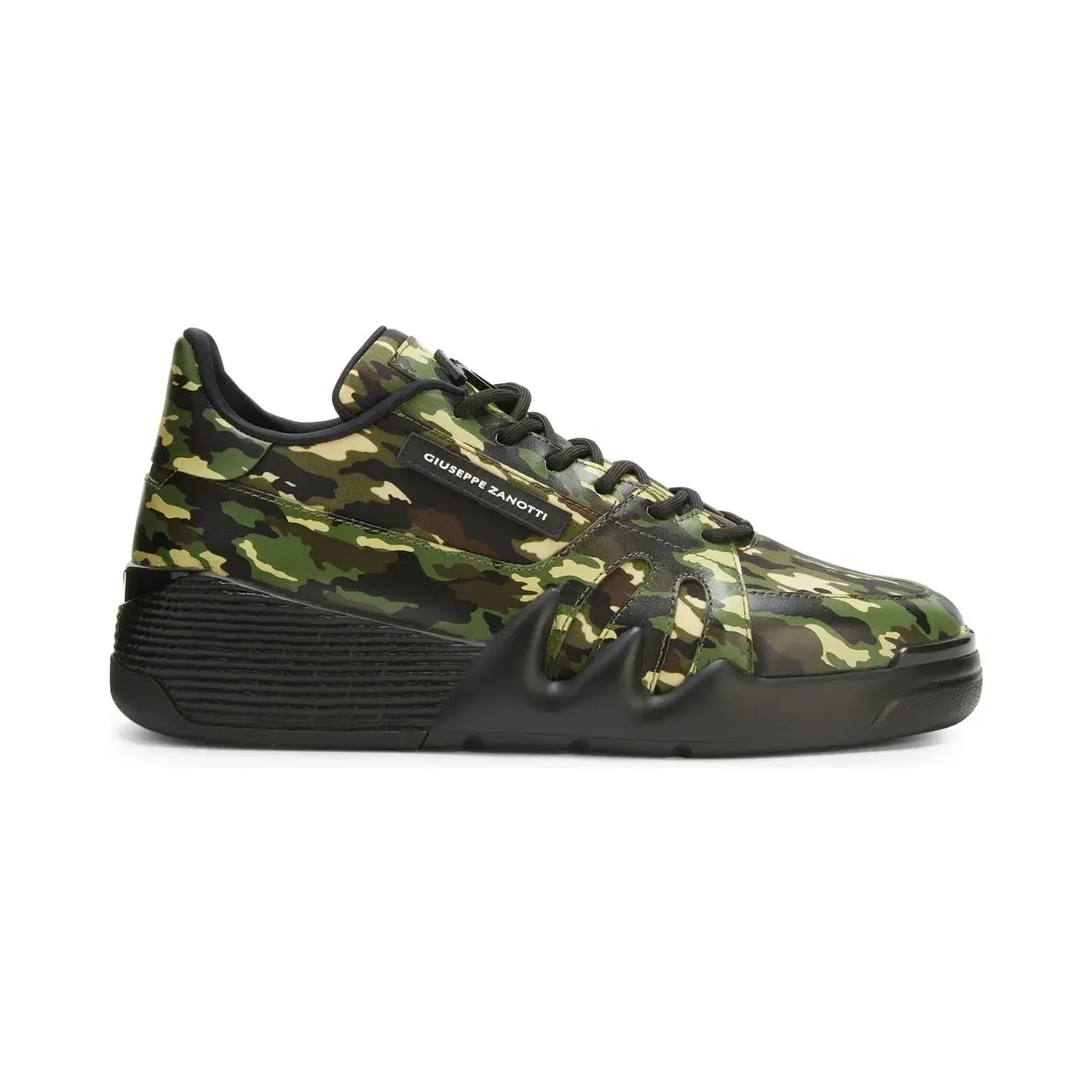 Giuseppe Zanotti Talon low-top met camouflageprint “Green” (RU20055001)