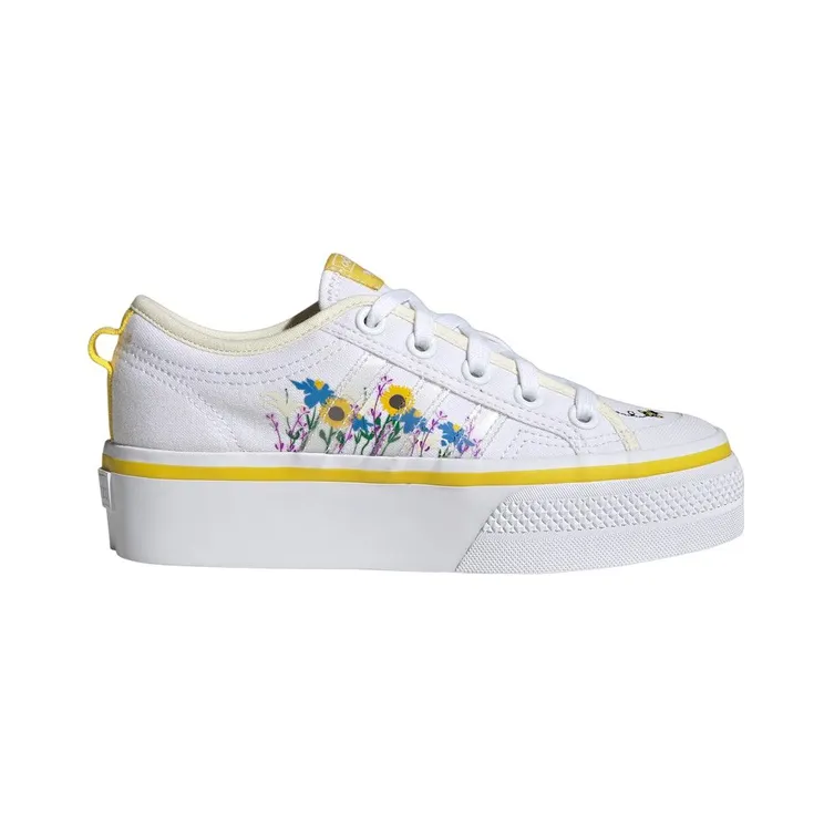 adidas Nizza Platform Cloud White Yellow Off White (HP6229)