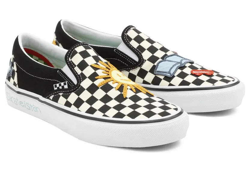 VANS Vans X Skateistan Skate Slip-on Schoenen Zwart (VN0A5FCA89C)