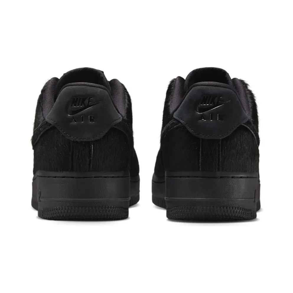 Nike AIR FORCE 1 ’07 “Triple Black Pony Hair” (II7398-001)