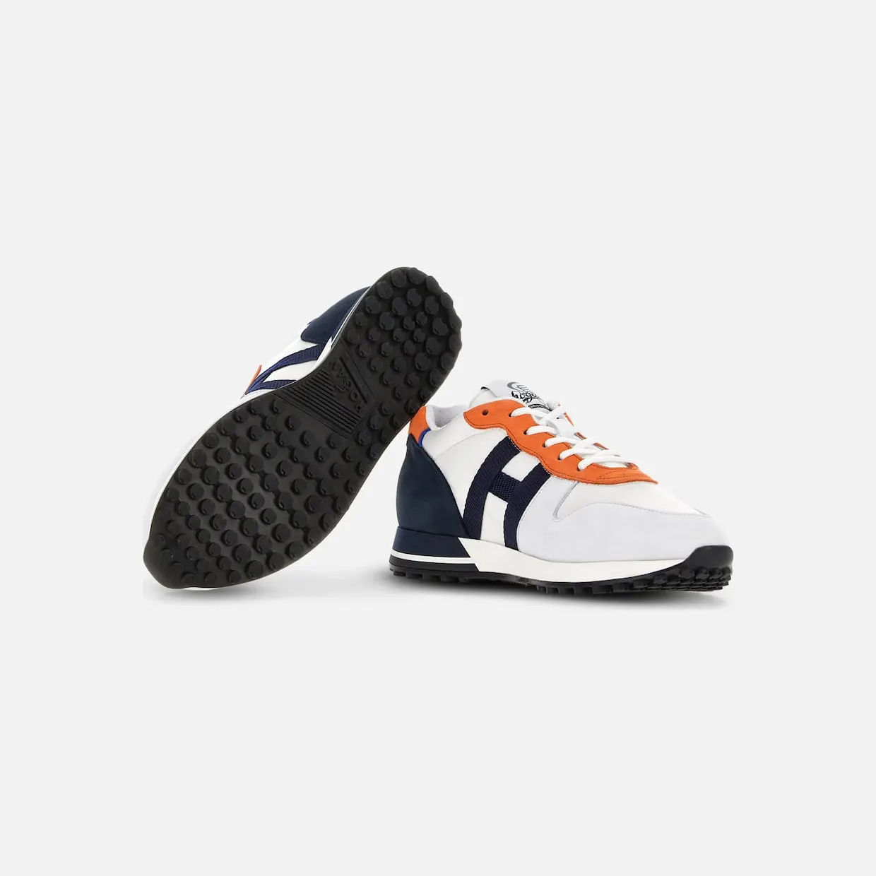 Sneakers Hogan H383 White Orange Blue (HXM3830AN52S8J945S) (4)