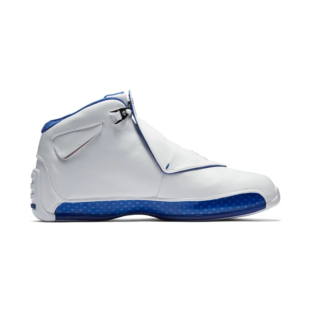 Jordan 18 Retro White Sport Royal White/Metallic Silver-Sport Royal (AA2494-106)