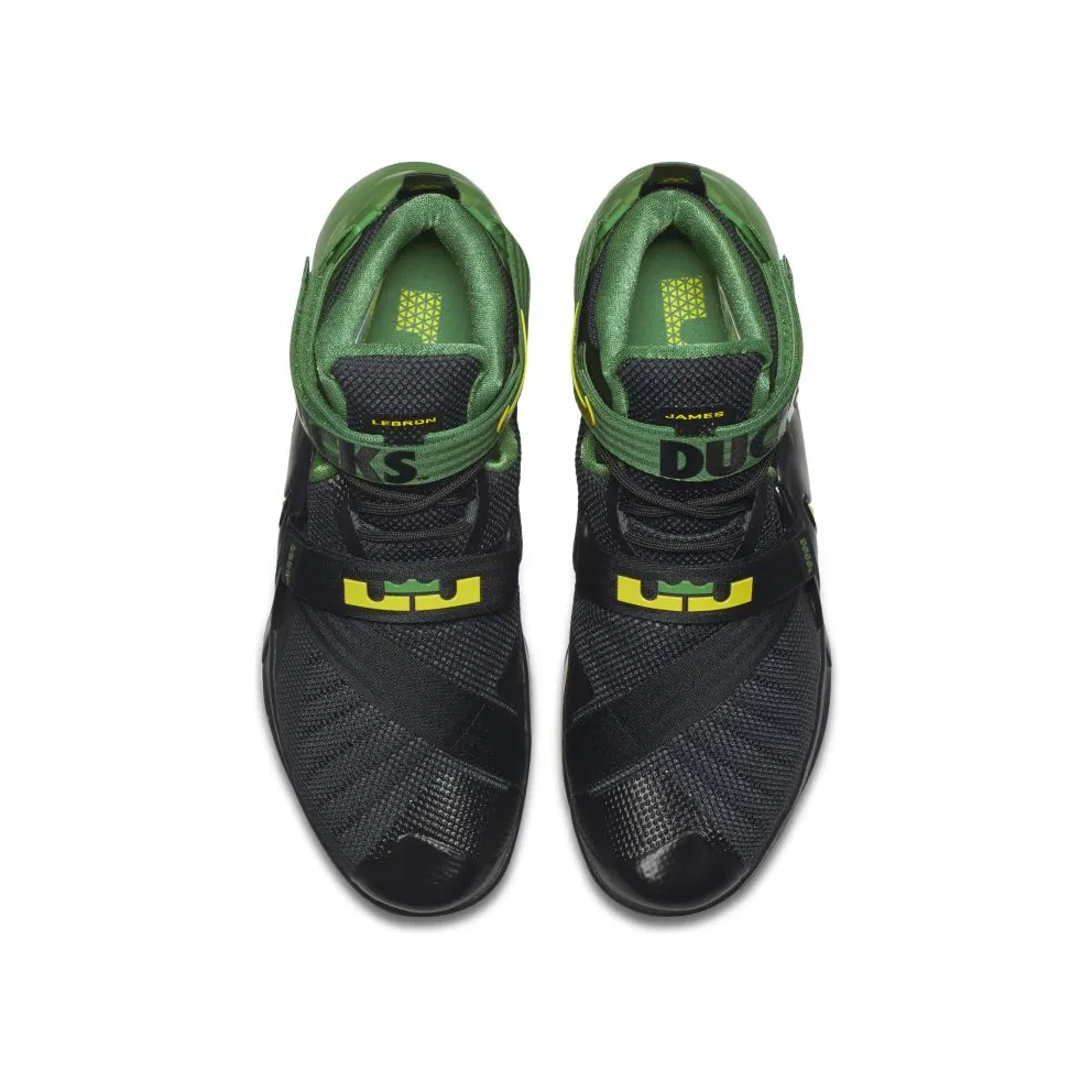 Nike LeBron Zoom Soldier 9 Oregon Black/Yellow Strike-Apple Green (749490-073)