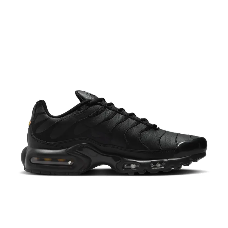 Nike Air Max Plus Triple Black Leather Black/Black-Black (AJ2029-001)