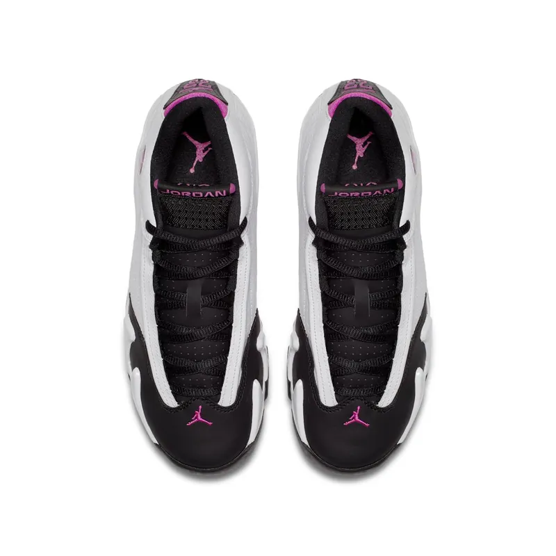 Jordan 14 Retro Fuchsia Flash Black Toe (GS) White/Fuchsia Flash-Black (654969-119)