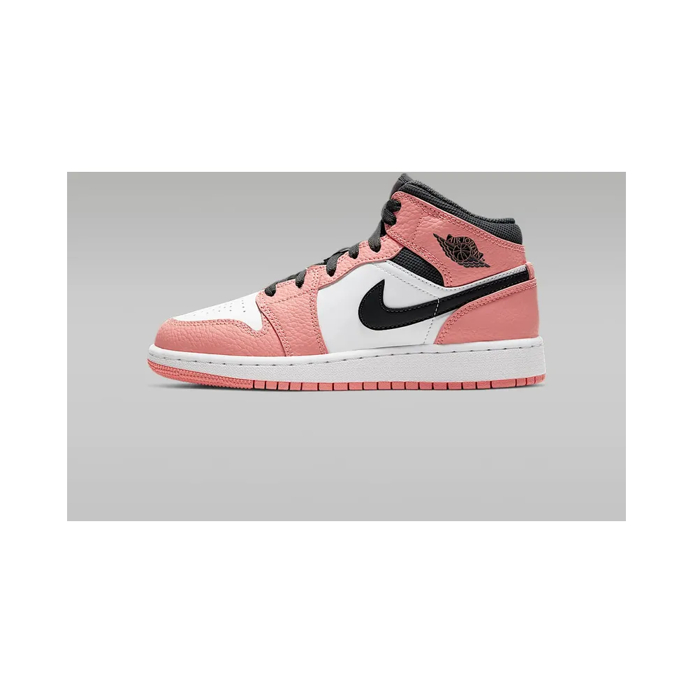 Air Jordan 1 Mid Pink Quartz (GS) (2020) (555112-603)