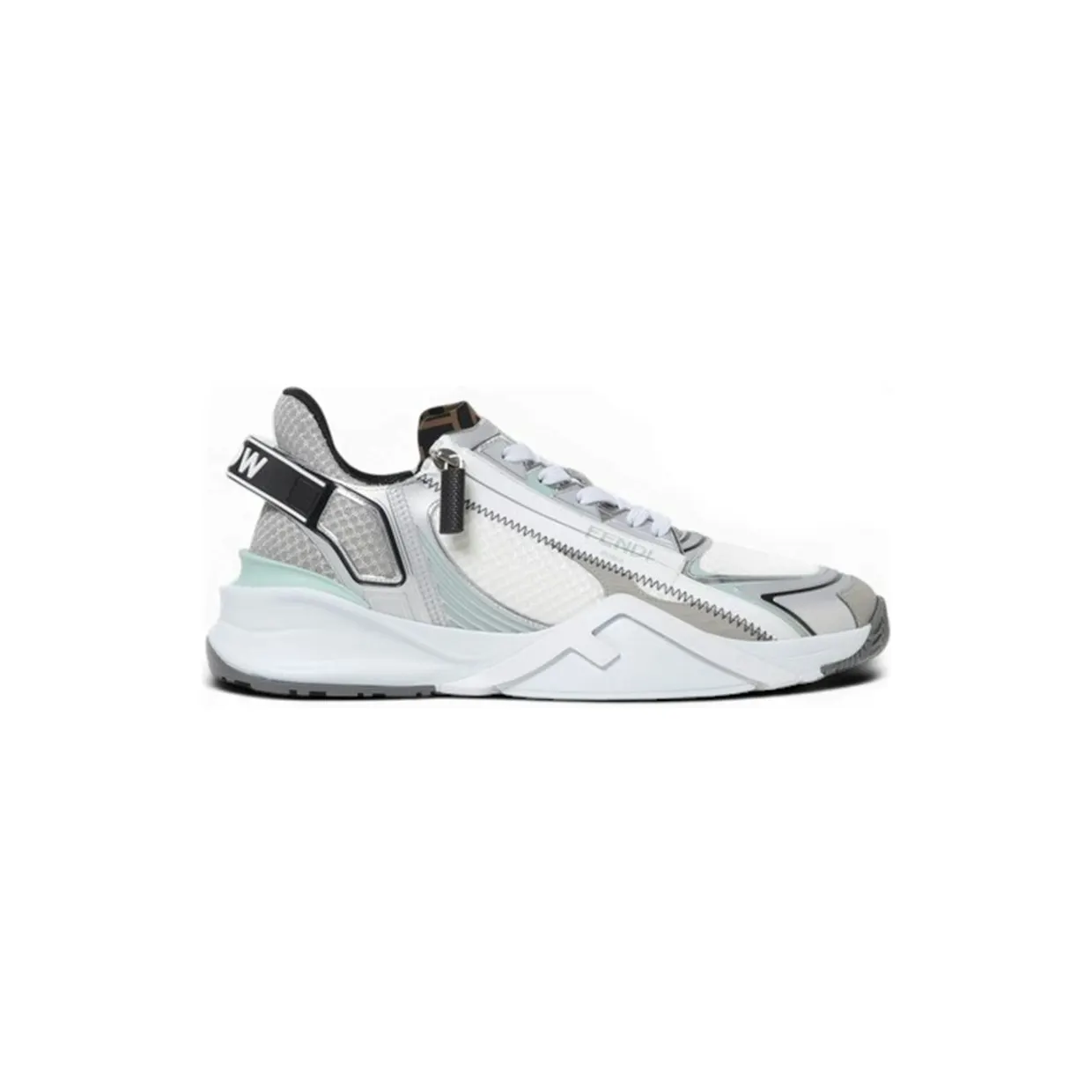 Fendi Flow Low White Silver Mint (7E1689ASAK)