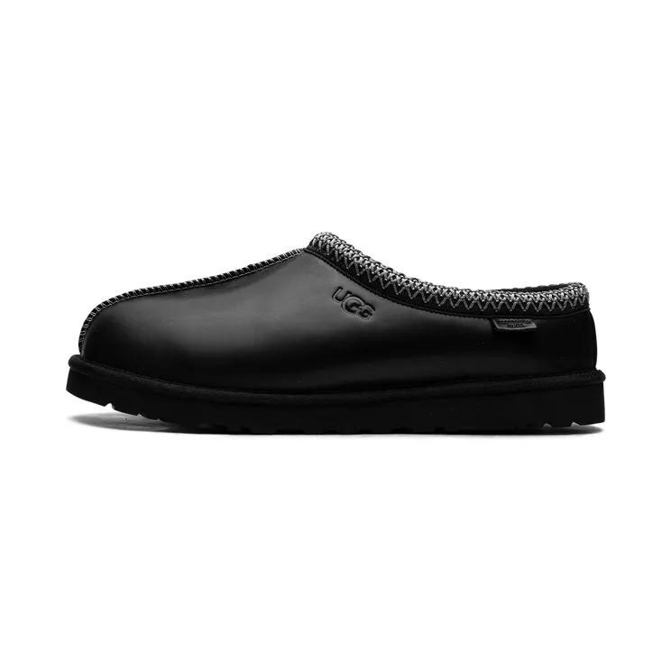 Ugg Tasman LTHR Regen Slipper “Black” (1163890-BLK)