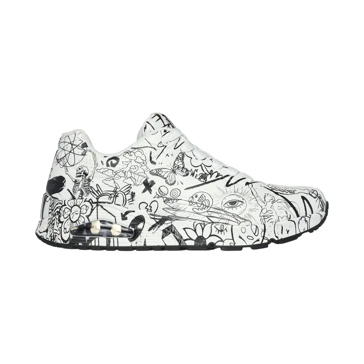 Skechers Vexx: Uno Process Sketch White / Black “White” (183501 Wbk) (183501WBK)
