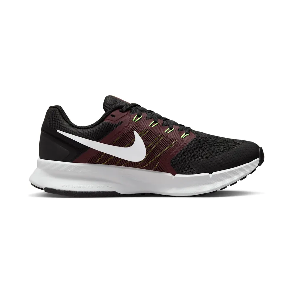Nike Run Swift 3 Black Burgundy Crush Lime Blast Pure Platinum (DR2695-007)