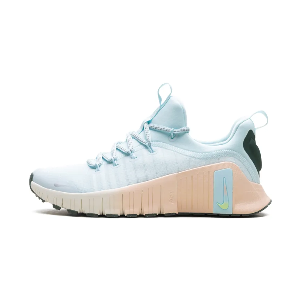 Nike Free Metcon 6 Premium “Glacier Blue Washed Coral Vintage Green Metallic Silver” (HV5228-474)