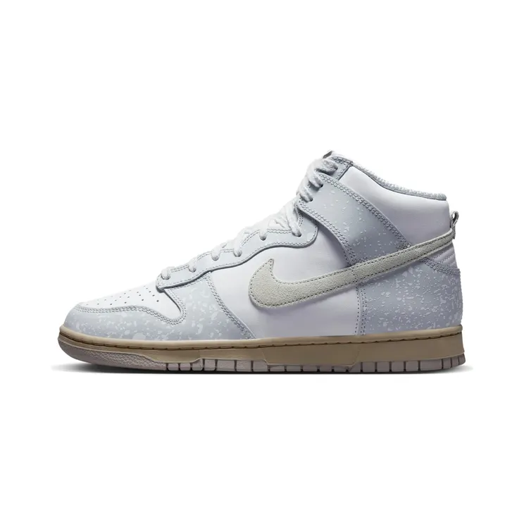 Nike Dunk High Spray Paint “White / Light Iron Ore / Sand Drift / Pure Platinum” (FD9759-100)