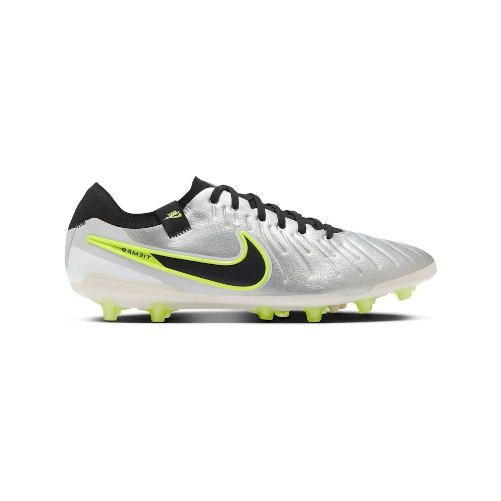 Nike Tiempo Legend 10 Pro AG Metallic Silver Volt Black (DV4334-001)