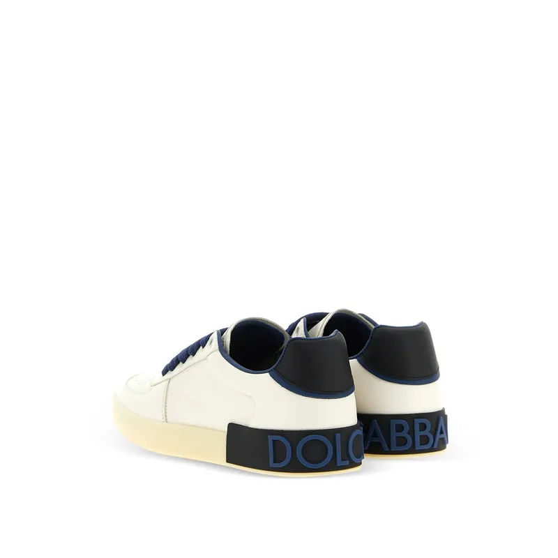 Dolce & Gabbana Portofino Leather “Neutrals/Blue” (CS2392 A0218 8F190)