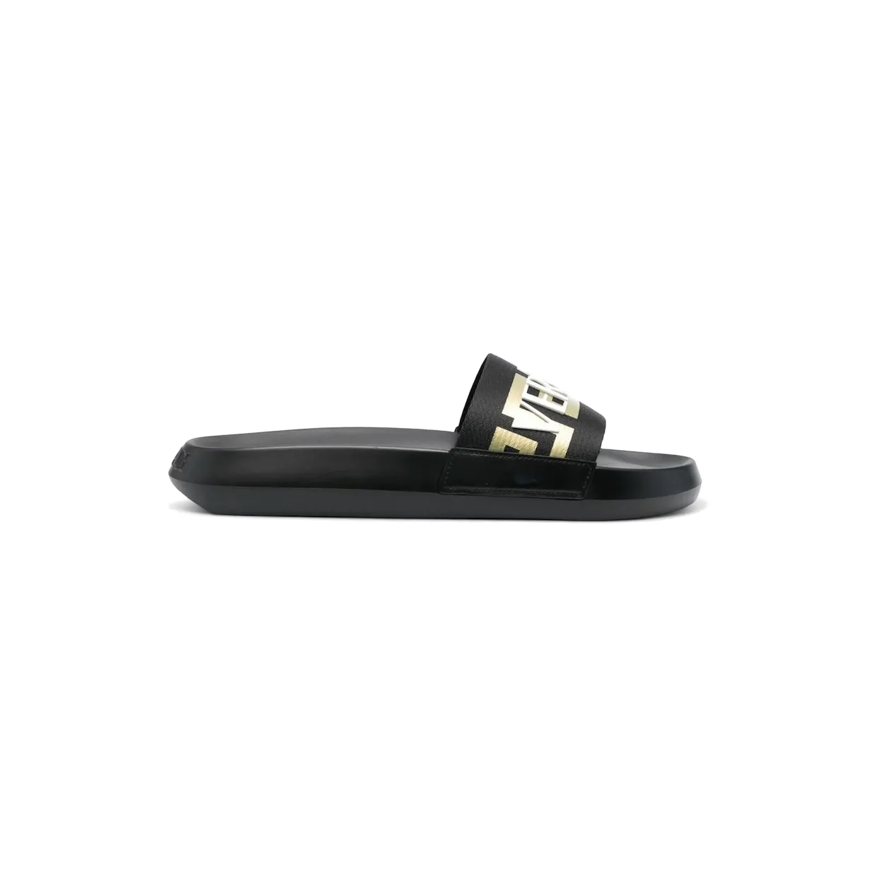 Versace Greca Logo Slides Black Gold White (1008732 1A05627 2B150)