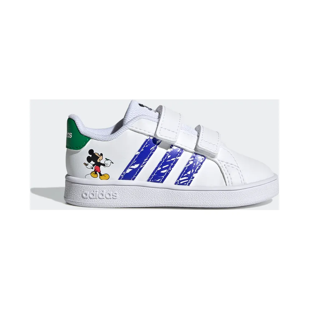 adidas x Disney Minnie Maus Grand Court Schuh Cloud White / Sonic Ink / Green (GZ3317)