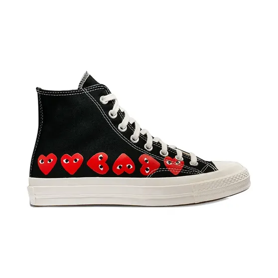 Comme Des Garçons Play x Converse Chuck Taylor 70 Multi Heart “Black” (AZK127051)